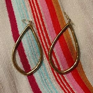 ZAPATA GOLD DANGLE EARRINGS 2.5" LONG